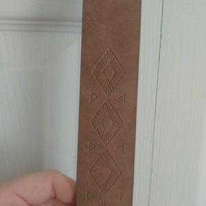WI·Maurices|western imprint faux leather belt